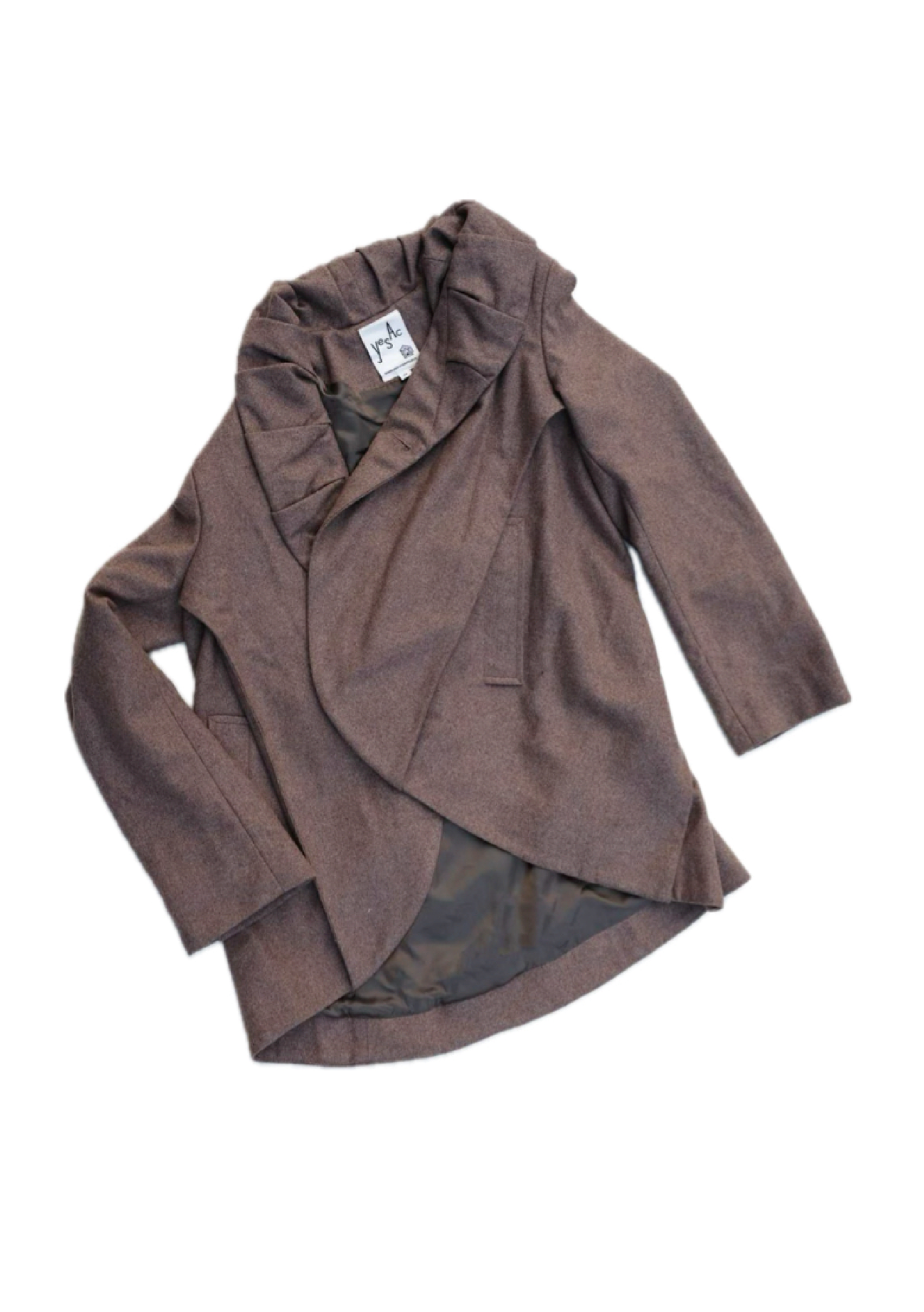 Ruffle Collar Blazer