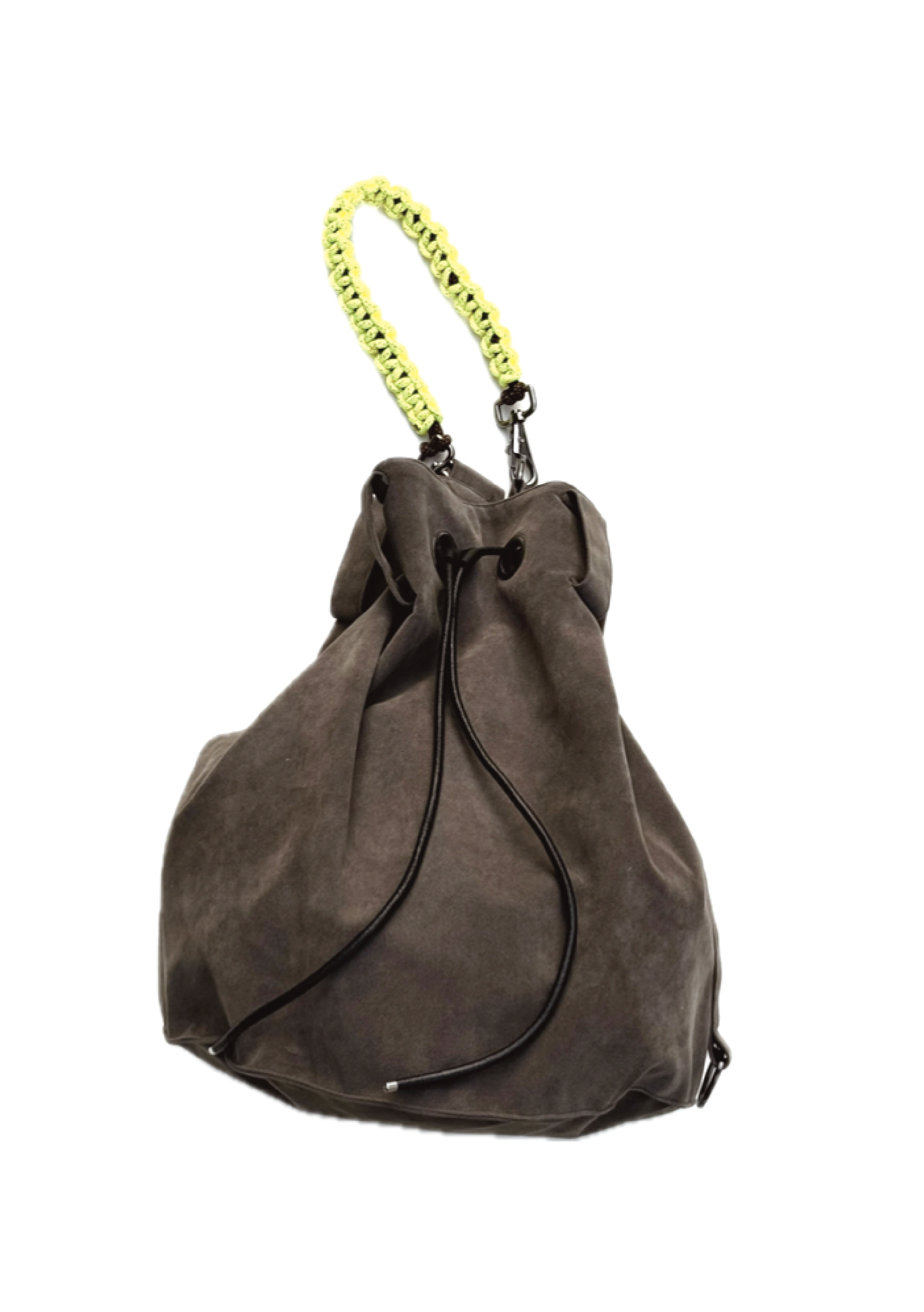 Suede Bucket Bag